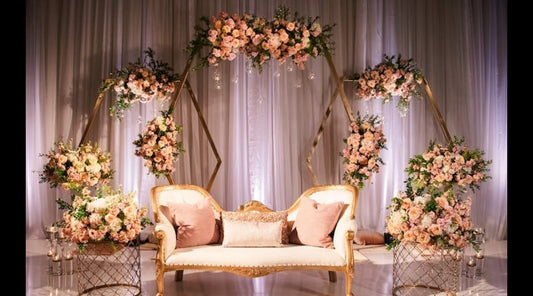 Low budget stage decoration ideas for engagement ceremony in 2024