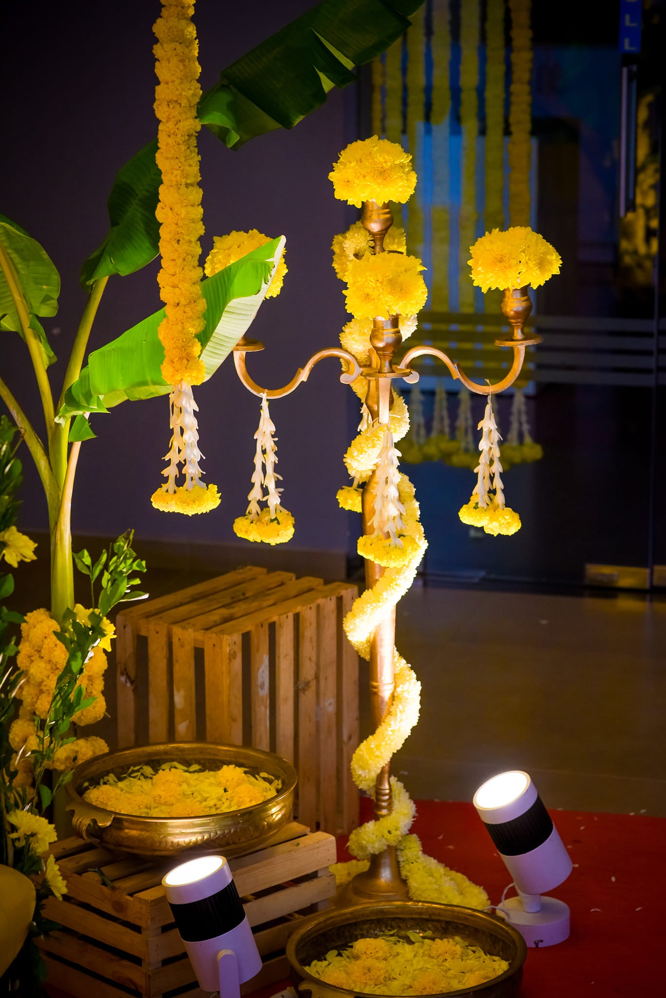 Golden Bloom Baby Shower Decor
