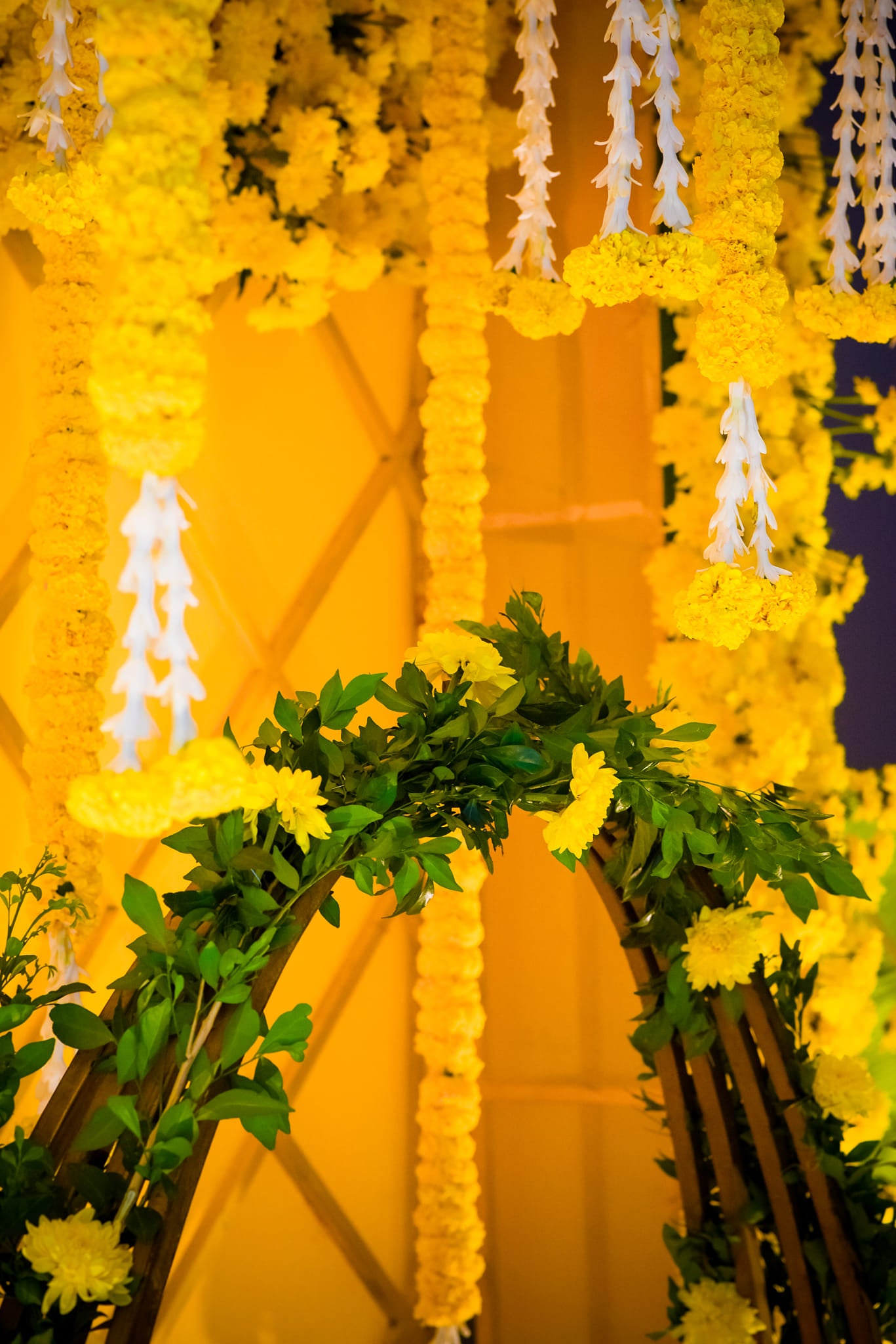 Golden Bloom Baby Shower Decor