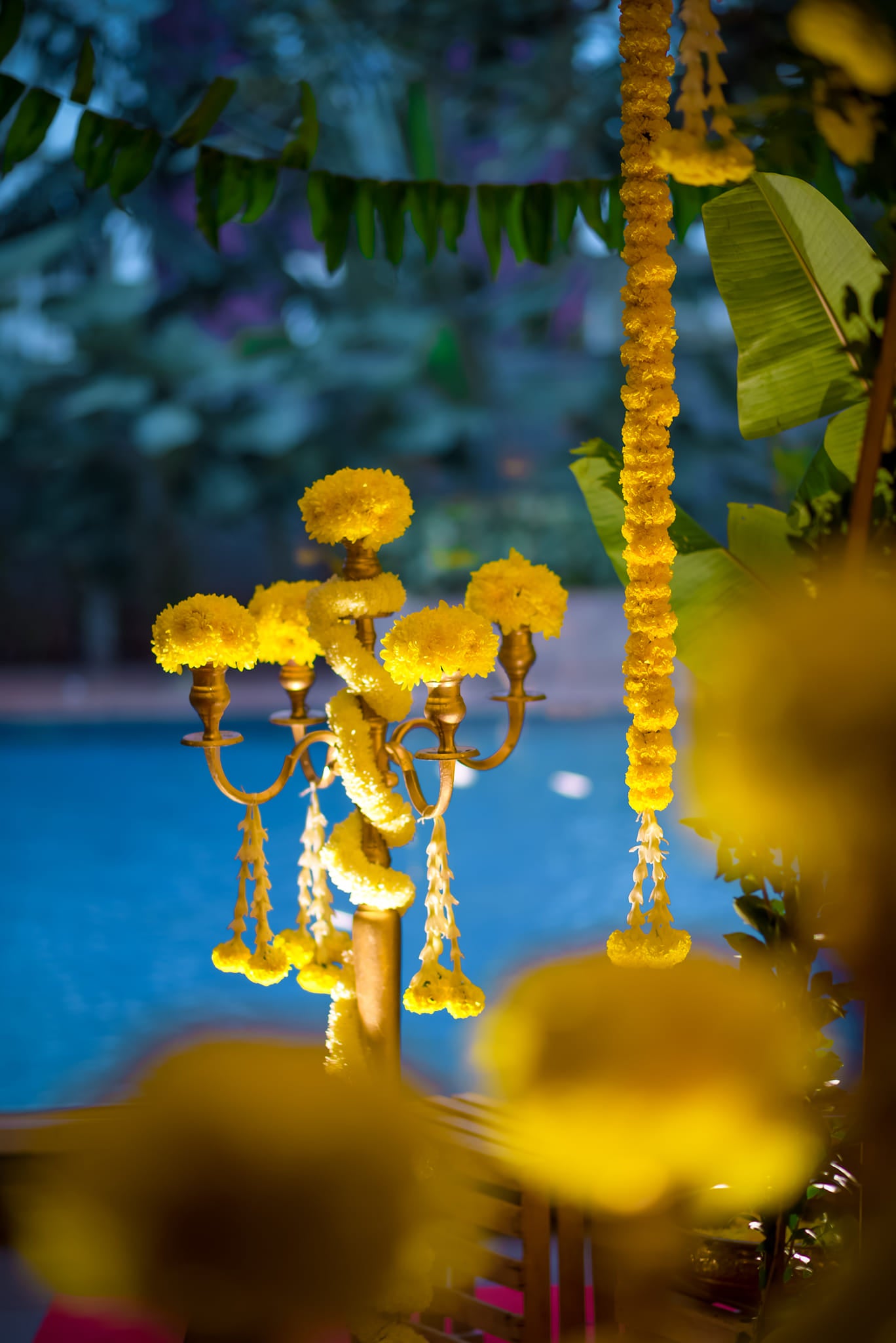 Golden Bloom Baby Shower Decor