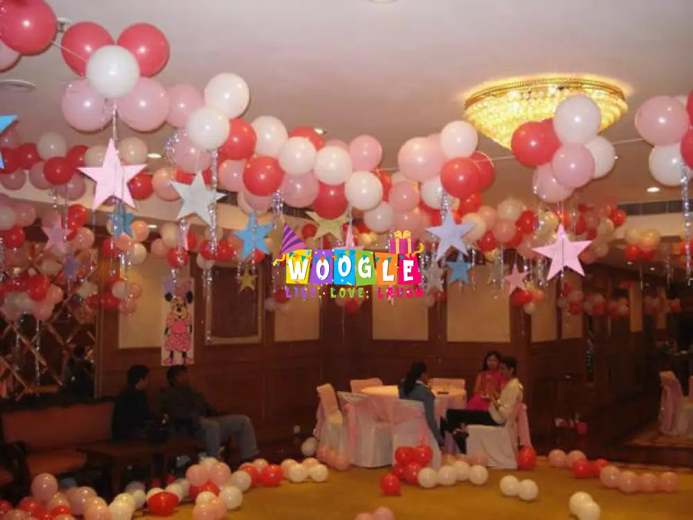 Balloon Decoration - Upto 750 Balloons - Woogle