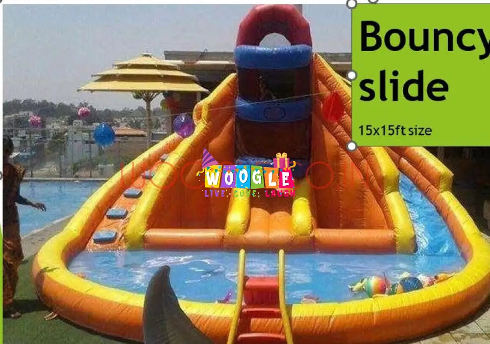 Bouncy Castle with water slide - Woogle