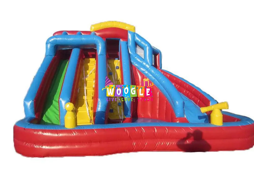 Rock Climbing Water Slide Bouncy Castle - Woogle