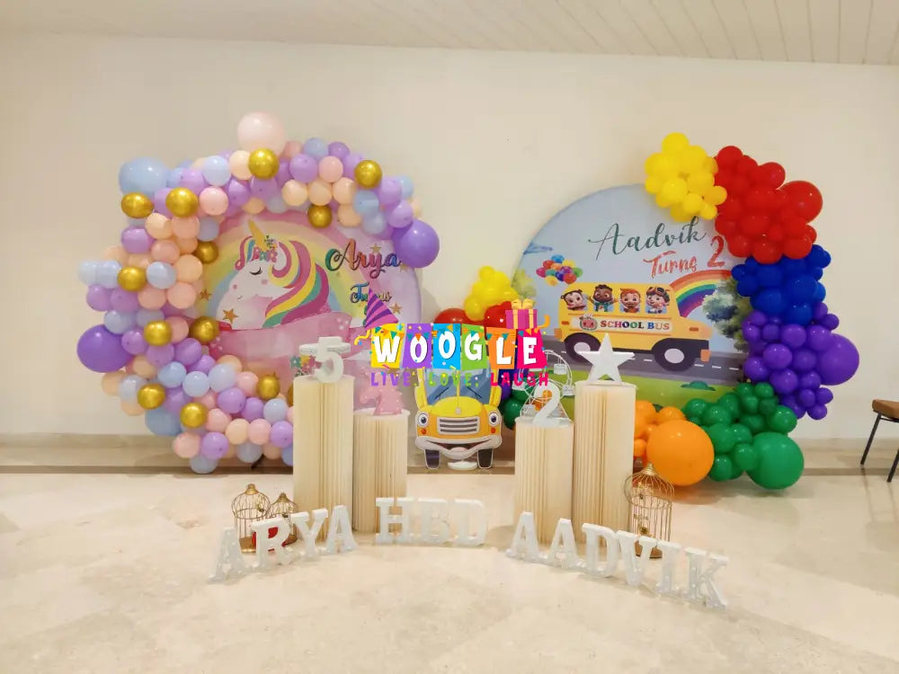 Twins Bday Party Theme - Woogle