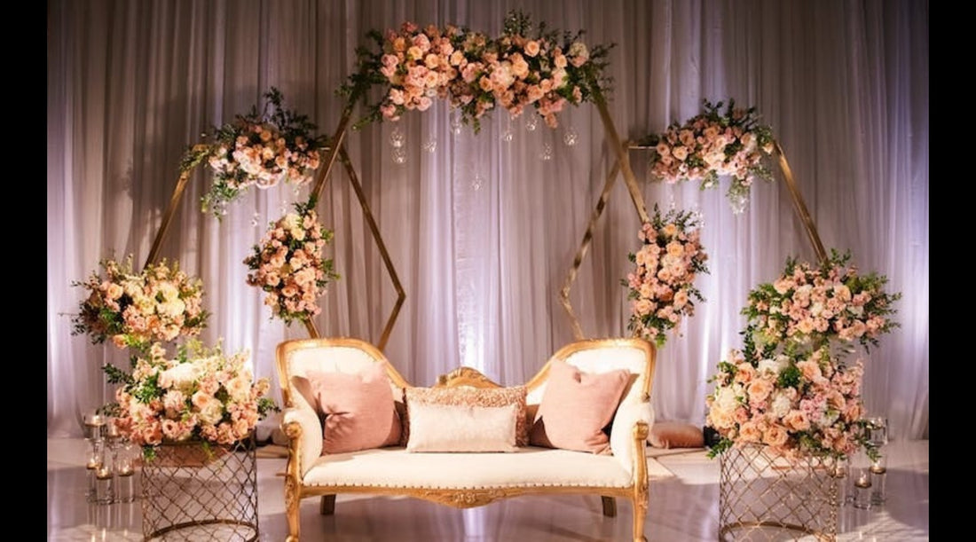 Low budget stage decoration ideas for engagement ceremony in 2024