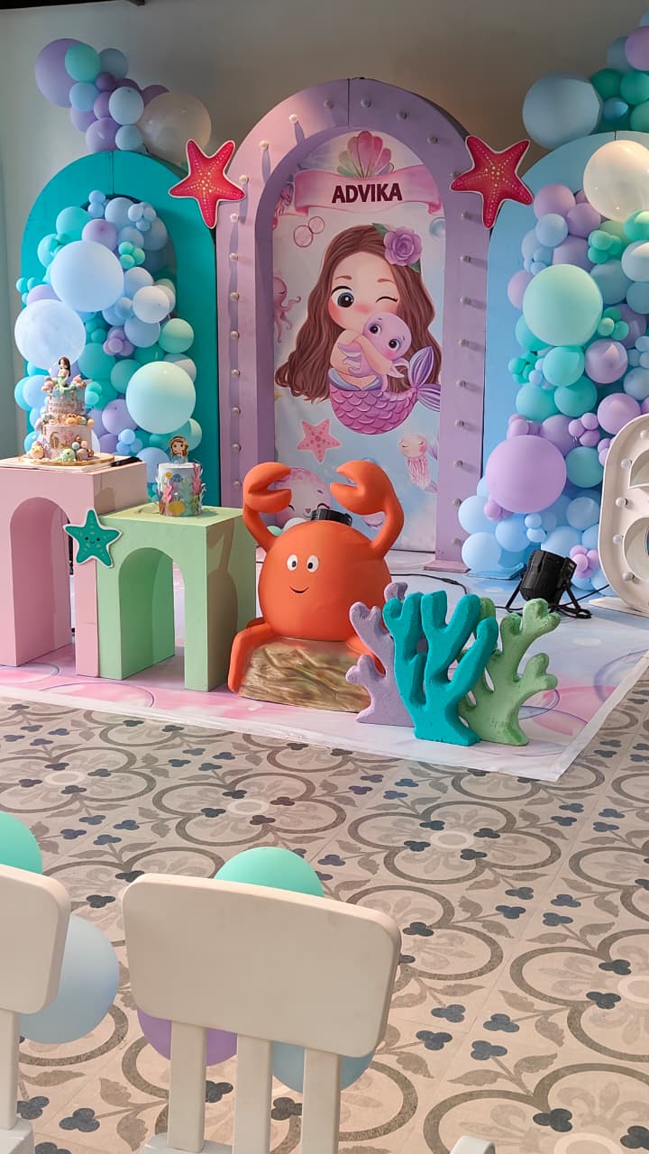 Mermaid Theme Decoration for Birthday Party - Woogle