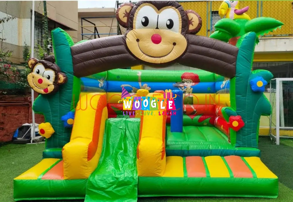 Jungle Monkey Bouncy Castle - Woogle
