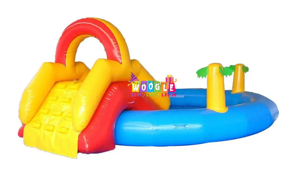Splash Pool with Slide Bouncy Castle - Woogle