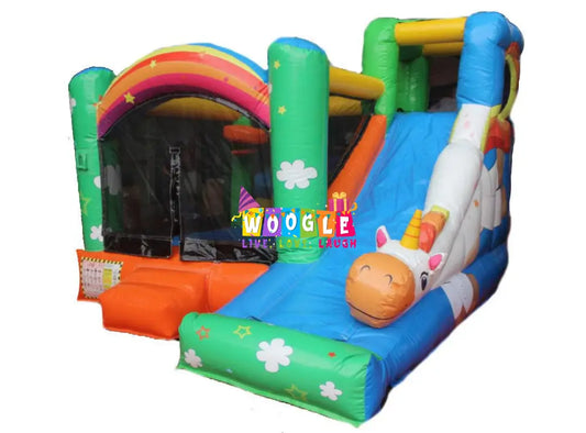 Unicorn Slide Bouncy Castle - Woogle